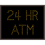 Signal-Tech 5056 TCL1418A-165/120-277VAC 24 HR ATM Outdoor Blank-out LED Direct-view Sign (0)