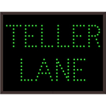 Signal-Tech 5084 TCL1418G-305/120-277VAC TELLER LANE Outdoor Blank-out LED Direct-view Sign (0)