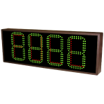 Signal-Tech 50911 SA926GR-F286/120-277VAC 4-Digit LED Counting Display (Seven Segment), Green & Red Space Available Sign (1)