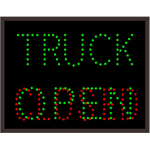 Signal-Tech 5099 TCL1418GGR-103/120-277VAC TRUCK | OPEN | CLOSED Outdoor Blank-out LED Direct-view Sign (0)