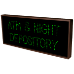 Signal-Tech 5232 TCL1434G-575/120-277VAC ATM & NIGHT DEPOSITORY Outdoor Blank-out LED Direct-view Sign (1)