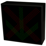 Signal-Tech 56046 STR3636RG-175/120-277VAC X | DOWN ARROW Traffic-Grade LED Blank-Out Sign (1)