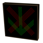 Signal-Tech 57920 TCL2222RG-175/12-24VDC X | Down Arrow Outdoor Blank-out LED Direct-view Sign (1)
