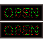 Signal-Tech 5855 TCL718DGRGR-100/120-277VAC OPEN | CLOSED | OPEN | CLOSED Outdoor Blank-out LED Direct-view Sign (0)