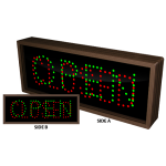 Signal-Tech 5855 TCL718DGRGR-100/120-277VAC OPEN | CLOSED | OPEN | CLOSED Outdoor Blank-out LED Direct-view Sign (1)