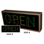 Signal-Tech 5856 TCL718DGRGR-220/120-277VAC OPEN | FULL | OPEN | FULL Outdoor Blank-out LED Direct-view Sign (1)