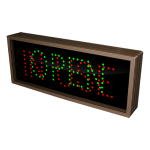 Signal-Tech 5895 TCL718GR-140/120-277VAC OPEN | IN USE Outdoor Blank-out LED Direct-view Sign (1)