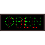 Signal-Tech 5898 TCL718GR-220/120-277VAC OPEN | FULL Outdoor Blank-out LED Direct-view Sign (0)