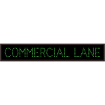Signal-Tech 6178 TCL742G-500/120-277VAC COMMERCIAL LANE Outdoor Blank-out LED Direct-view Sign (0)