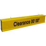Signal-Tech 65906 IBAR-C736K-604 Continuous Customizable Clearance 00' 00" message, 3ft wide clearance bar Non-illuminated Bar Continuous (1)