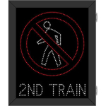 Signal-Tech 68195 DOT3529RWW-N471/100-240VAC R9-3 No Pedestrian Crossing Symbol | 2ND TRAIN DOT LED Blank-Out Sign (0)