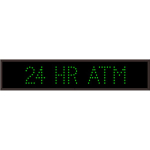 Signal-Tech 8066 TCL734G-165/120-277VAC 24 HR ATM Outdoor Blank-out LED Direct-view Sign (0)