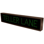 Signal-Tech 8284 TCL734G-305/120-277VAC TELLER LANE Outdoor Blank-out LED Direct-view Sign (1)