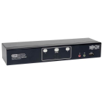 Tripp-Lite B004-2DUA2-K DVI KVM Switch 2-Port Dual Monitor, TAA, GSA with Audio and USB 2.0 Hub, Cables included (0)