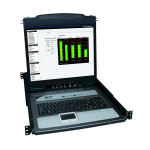 Tripp-Lite B020-U16-19-K NetDirector 16-Port 1U Rack-Mount Console KVM Switch with 19-in. LCD + 8 PS2/USB Combo Cables TAA (0)
