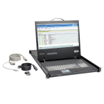 Tripp-Lite B021-000-19-HD2 1U Rack-Mount Console with 19 in. LCD, 1920 x 1080 (1080p), DVI or VGA Video, TAA (7)