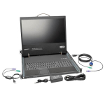 Tripp-Lite B021-000-19-SH 1U Rack-Mount Console with 19-in. LCD, Short-Depth; TAA Compliant (5)
