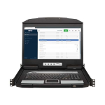 Tripp-Lite B021-SWHD-K 1U Rack-Mount Short-Depth HDMI KVM Console KVM Switch with 18.5 in. LCD (1)