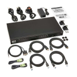Tripp-Lite B024-H4U16 16-Port 4K HDMI/USB KVM Switch - 4K 60 Hz Video/Audio, USB Peripheral Sharing, 1U Rack-Mount (8)