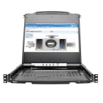 Tripp-Lite B030-008-17-IP NetDirector 8-Port 1U Rack-Mount Console HDMI KVM Switch with 17 in. LCD and IP Remote Access, Dual Rail (3)