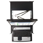 Tripp-Lite B030-DP08-17DIP NetDirector 8-Port DisplayPort KVM Switch Console with 17 in. LCD, IP Remote Access, Dual Rail, 1U Rack-Mount (4)
