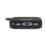 Tripp-Lite B032-VUA4 4-Port VGA KVM Switch with Built-In VGA, USB and 3.5 mm Audio Cables (2)