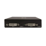 Tripp-Lite B116-002A-INT 2-Port DVI Splitter with Audio and Signal Booster Single-Link 1080p 60 Hz (DVI-D F/2xF) International Plug Adapters TAA (1)