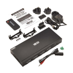 Tripp-Lite B119-4X4-4K 4x4 HDMI Matrix Switch/Splitter with Remote Control and Multi-Resolution Support, 4K 60 Hz, HDR, 4:4:4, TAA (9)