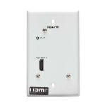 Tripp-Lite B127A-1A0-FH 1-Port HDMI Over Cat6 Receiver Wall Plate 4K 60 Hz HDR 4:4:4 PoC HDCP 2.2 230 ft. (70.1 m) TAA (2)