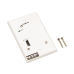 Tripp-Lite B127A-1A0-FH 1-Port HDMI Over Cat6 Receiver Wall Plate 4K 60 Hz HDR 4:4:4 PoC HDCP 2.2 230 ft. (70.1 m) TAA (4)