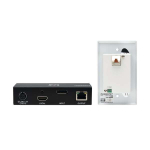 Tripp-Lite B127A-1A1-BDFH DisplayPort to HDMI over Cat6 Extender Kit, Box Transmitter/Wall Plate Receiver, 4K 60 Hz, 4:4:4, PoC, HDCP 2.2, 230 ft, TAA (1)