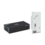 Tripp-Lite B127A-1A1-BDFH DisplayPort to HDMI over Cat6 Extender Kit, Box Transmitter/Wall Plate Receiver, 4K 60 Hz, 4:4:4, PoC, HDCP 2.2, 230 ft, TAA (0)