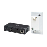 Tripp-Lite B127A-1A1-BDFH DisplayPort to HDMI over Cat6 Extender Kit, Box Transmitter/Wall Plate Receiver, 4K 60 Hz, 4:4:4, PoC, HDCP 2.2, 230 ft, TAA (6)