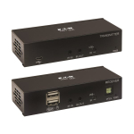 Tripp-Lite B127A-1A1-BHBH HDMI over Cat6 Extender Kit, KVM Support, 4K 60Hz, 4:4:4, USB/IR, PoC, HDR, HDCP 2.2, 230 ft., TAA (0)