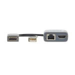 Tripp-Lite B127U-111-PDPD 1-Port DisplayPort over Cat6 Extender Kit, Pigtail Transmitter/Receiver, 4K 60 Hz, HDR, 4:4:4, 230 ft. (70.1 m), TAA (3)