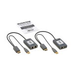 Tripp-Lite B127U-111-PDPD 1-Port DisplayPort over Cat6 Extender Kit, Pigtail Transmitter/Receiver, 4K 60 Hz, HDR, 4:4:4, 230 ft. (70.1 m), TAA (7)