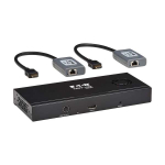 Tripp-Lite B156E-002-H8K-K 2-Port DisplayPort to HDMI Splitter/Extender Kit Over Cat6 MST Hub 8K/4K 60 Hz DP 1.4 Up to 230 ft. (70 m) TAA (0)