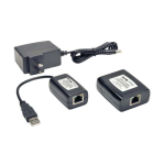 Tripp-Lite B203-101-PNP 1-Port Plug-and-Play USB 2.0 over Cat5/Cat6 Extender Kit, Transmitter & Receiver, USB up to 164.04 ft. (50M), TAA (4)