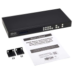 Tripp-Lite B302-4HX4H-4K 4x4 HDMI Matrix Switch/Splitter with Audio Extractor, Remote Access and Multi-Resolution Support, 4K 60 Hz, HDR (5)