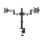 Tripp-Lite DDR1327SDFC-1 Dual-Monitor Flex-Arm Desktop Clamp for 13" to 27" Displays (2)