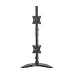 Tripp-Lite DDR1527SDC Dual Vertical Flat-Screen Desk Stand/Clamp Mount, 15 in. to 27 in. Flat-Screen Displays (2)