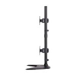 Tripp-Lite DDR1527SDC Dual Vertical Flat-Screen Desk Stand/Clamp Mount, 15 in. to 27 in. Flat-Screen Displays (4)