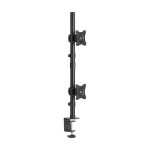 Tripp-Lite DDR1527SDC Dual Vertical Flat-Screen Desk Stand/Clamp Mount, 15 in. to 27 in. Flat-Screen Displays (5)