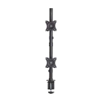 Tripp-Lite DDR1527SDC Dual Vertical Flat-Screen Desk Stand/Clamp Mount, 15 in. to 27 in. Flat-Screen Displays (7)