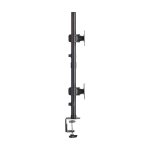 Tripp-Lite DDR1527SDC Dual Vertical Flat-Screen Desk Stand/Clamp Mount, 15 in. to 27 in. Flat-Screen Displays (8)