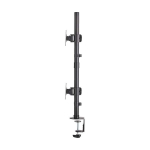 Tripp-Lite DDR1527SDC Dual Vertical Flat-Screen Desk Stand/Clamp Mount, 15 in. to 27 in. Flat-Screen Displays (9)