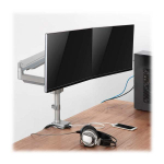Tripp-Lite DDR1732DAL Dual-Display Gas-Arm Mount for 13" to 34" Monitors - Clamp or Grommet, USB, Audio Ports (1)