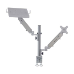 Tripp-Lite DDR1732NBMTAA Full-Motion Desktop Clamp for Laptop and 17" to 32" Monitor, Aluminum, TAA (3)
