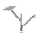 Tripp-Lite DDR1732NBMTAA Full-Motion Desktop Clamp for Laptop and 17" to 32" Monitor, Aluminum, TAA (4)