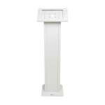 Tripp-Lite DMTBS13 Secure Freestanding Tablet Mount Floor Stand for 13 in. Tablets, White (5)
